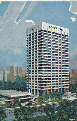 Download this Vintage Foresters Building Postcard picture